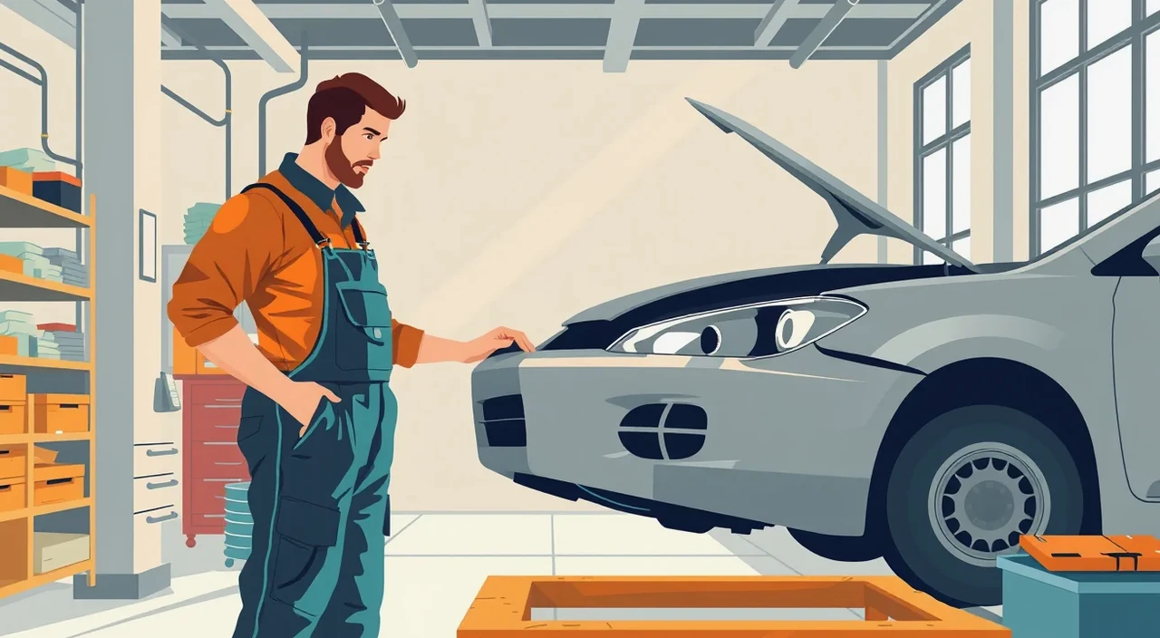 Auto zaparkované na preplnenom sídliskovom parkovisku večer