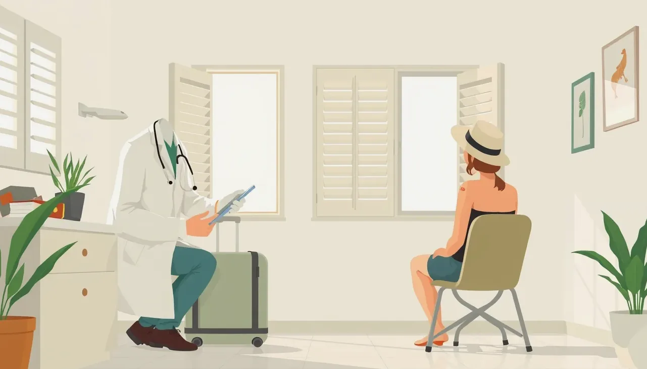 Mladá žena kontrolujúca doklady a smartfón pred odletom na dovolenku