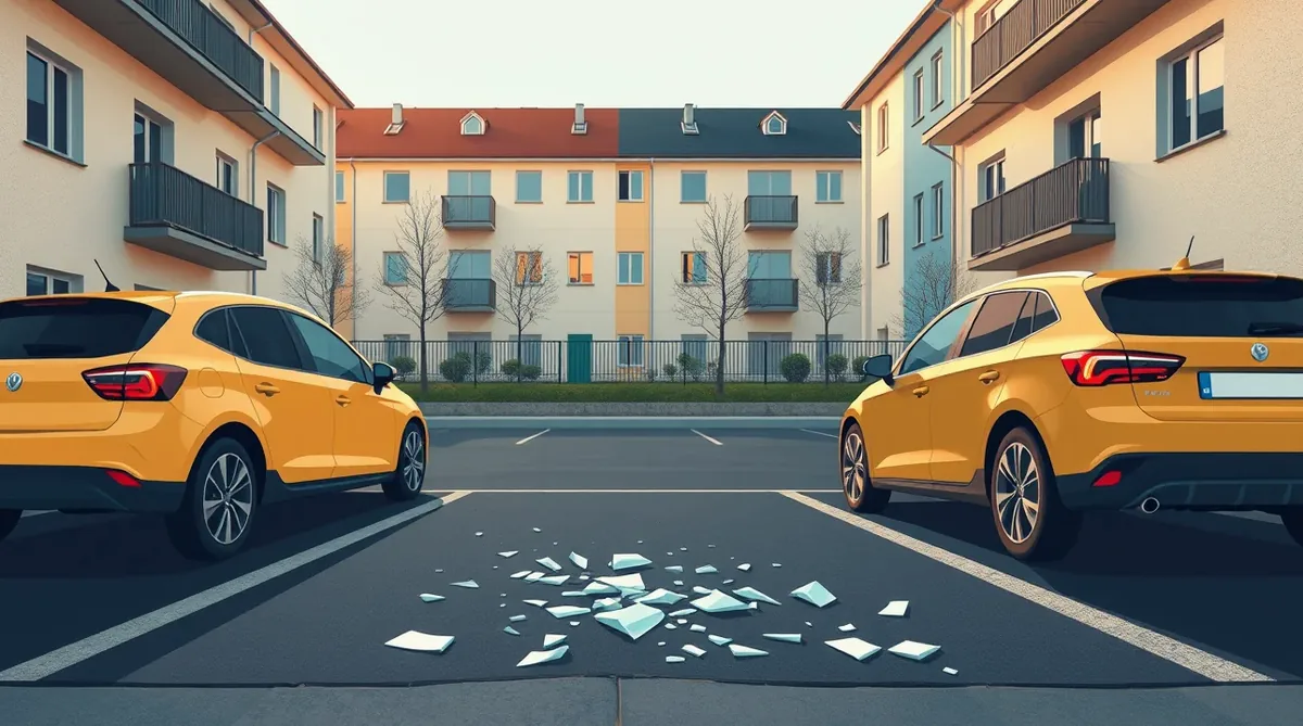 Rodinné auto zaparkované pred domom s prehľadom poistných zmlúv
