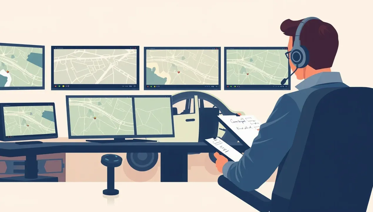 Montážny technik inštaluje skrytú kabeláž elektronického modulu pod prístrojovú dosku automobilu