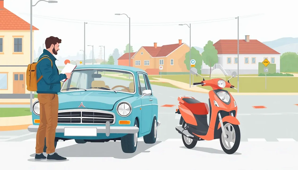 Historický automobil zaparkovaný v garáži pripravený na novú sezónu