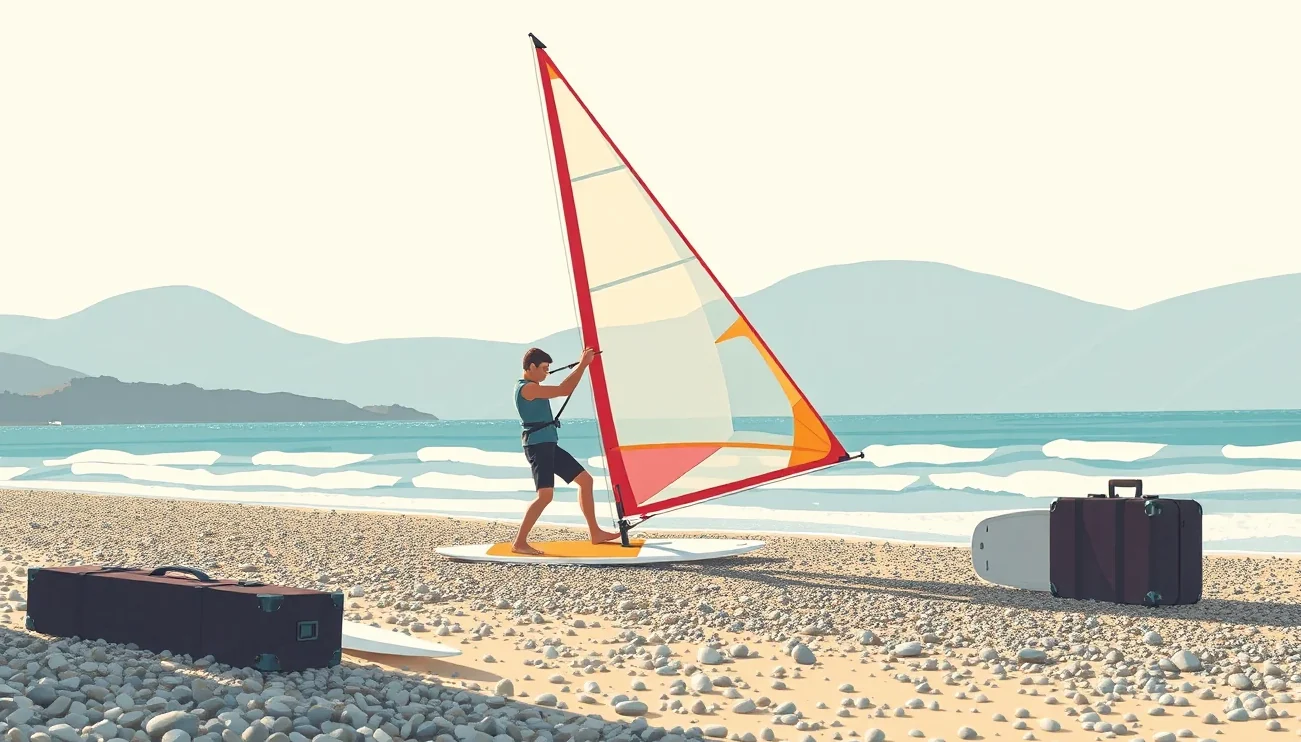 Človek na paddleboarde na pokojnej morskej hladine v zátoke
