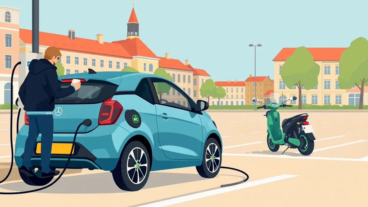Pohľad cez panoramatické čelné sklo moderného automobilu na cestu pred sebou
