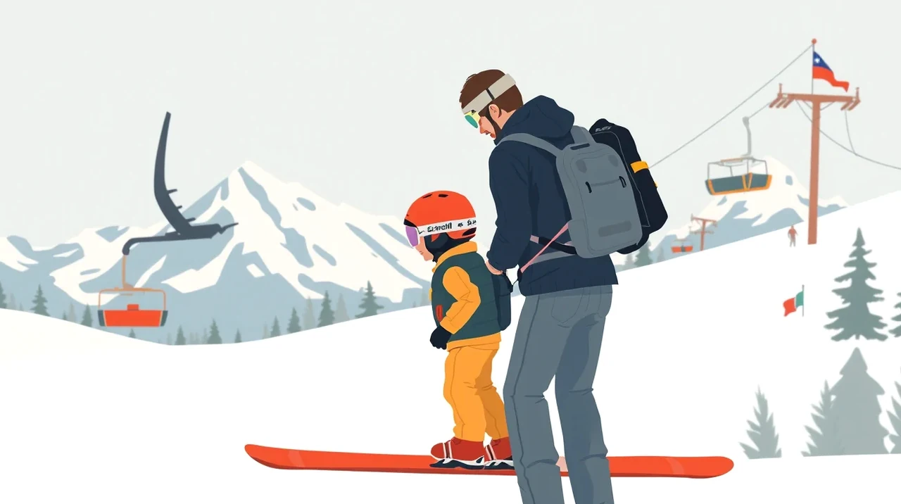 Snowboardista predvádza skok na prekážke v zasneženom snowparku