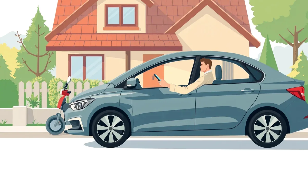 Detail predného svetlometu a masky chladiča vozidla Audi poškodeného po krupobití