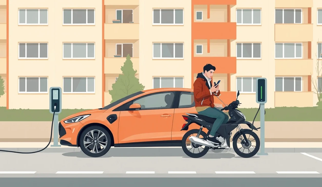 Digitálny displej prístrojovej dosky zobrazujúci stav nabitia plug-in hybridného pohonu