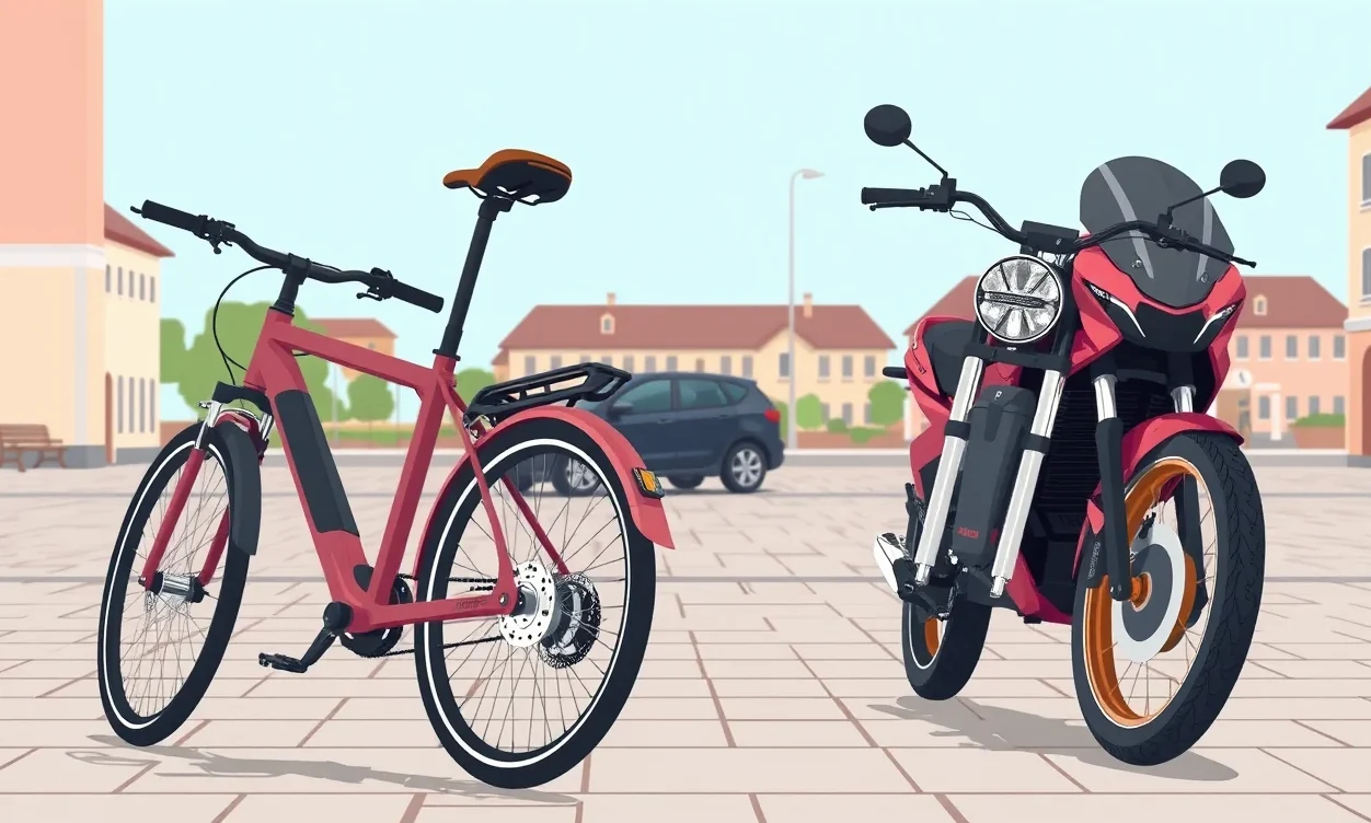 Mladý muž pri uzamykaní elektrobicykla v mestskom stojane pomocou masívneho zámku