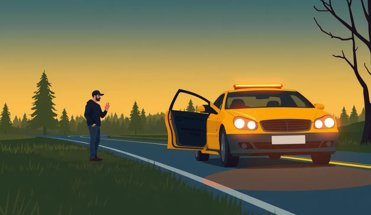 Detail prasknutého čelného skla po náraze odletujúceho kamienka na ceste