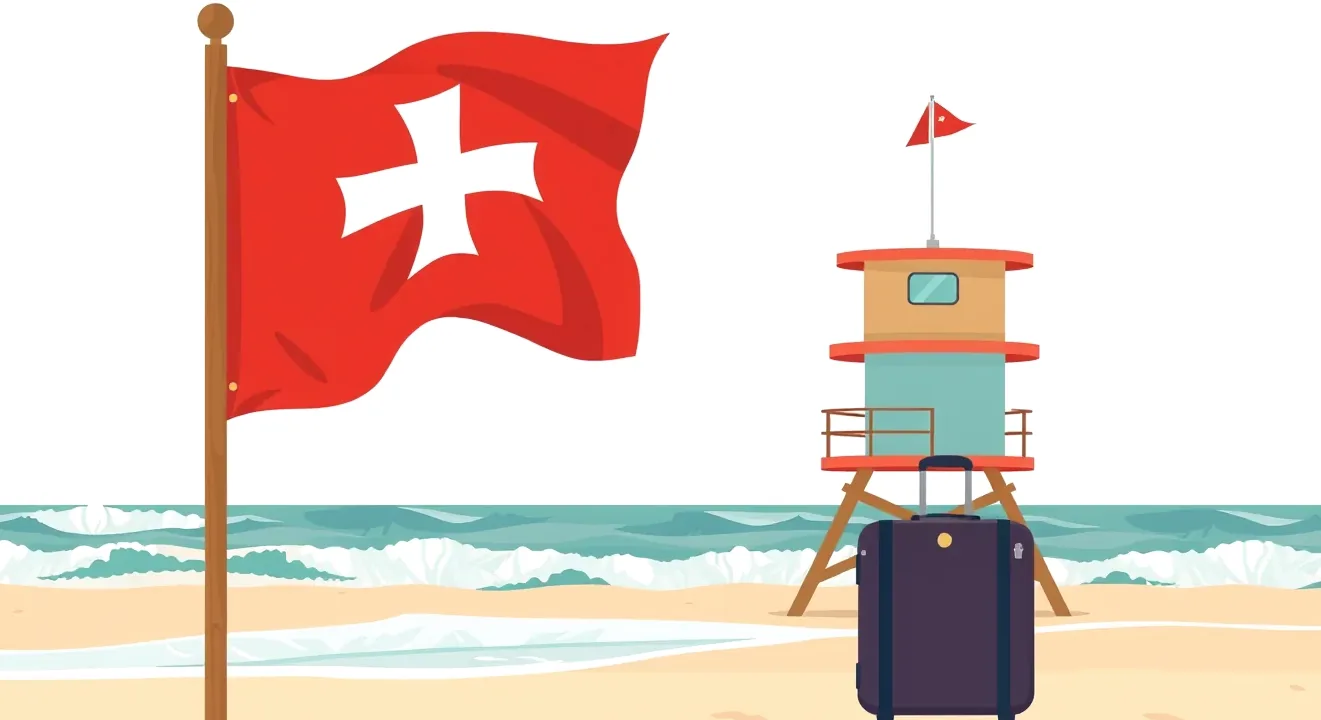 Mladý surfista sediaci na pláži pri západe slnka s poškodenou doskou