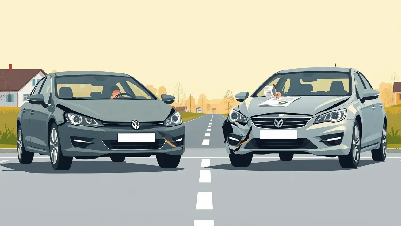 Predajca odovzdáva kľúče a doklady od nového osobného auta spokojnému motoristovi