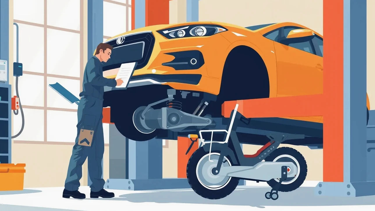 Žlté asistenčné vozidlo nakladá nepojazdný osobný automobil na odťahovú plošinu